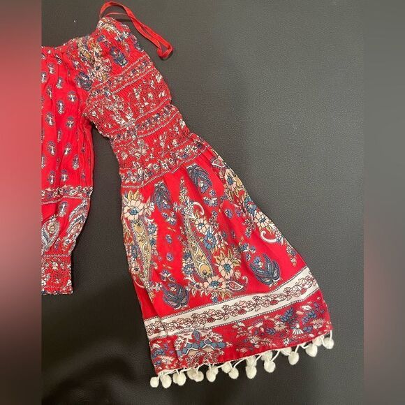 Band of Gypsies Smocked Bell Sleeve Crop Top - Picture 7 of 17